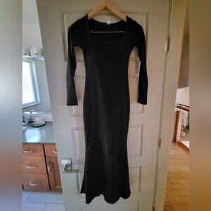 Heyshape Bodycon Shapewear Black Maxi-dress, Size Small